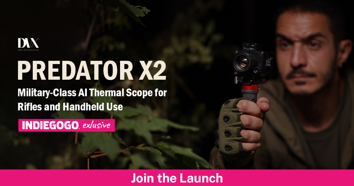 DVX Predator X2: Military-Class AI Thermal Scope for Rifles and Handheld Use
