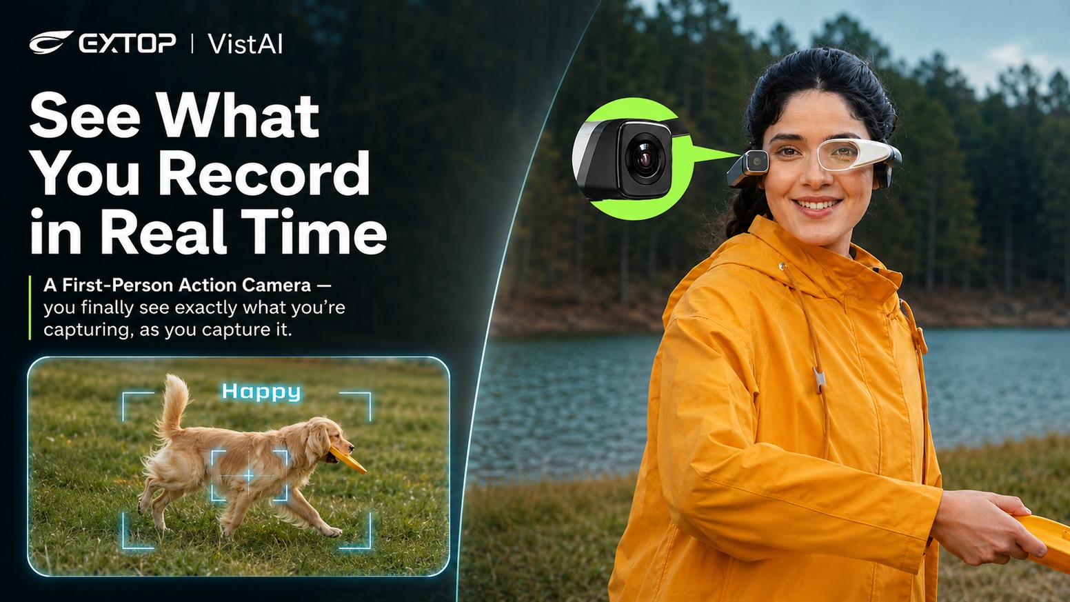 World's First AI-Powered Head-Mounted Gimbal Camera